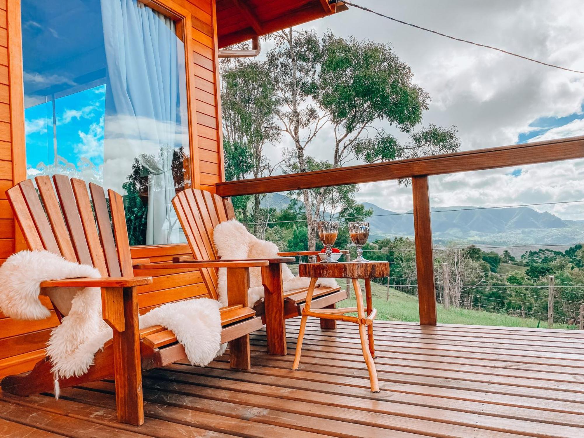 Cabana Pé do Costão - Cabana Romântica com Hidro, Lareira e Lagos Villa Bom Retiro  Exterior foto